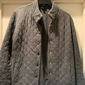 Quilted button down sweatshirt from Lands’ End